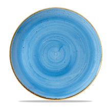 Stonecast Cornflower Blue Coupe Round Plate 11.25inch x12