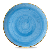 Stonecast Cornflower Blue Coupe Evolve Round Plate 12.75inch x6