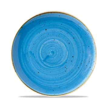 Stonecast Cornflower Blue Coupe Round Plate 8.67Inch x12