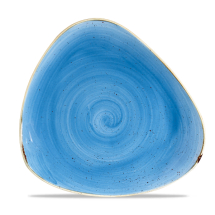 Stonecast Cornflower Blue Lotus Plate 10.5inch x12