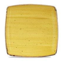 Stonecast Mustard Seed Yellow Deep Square Plate 10.5inch x6