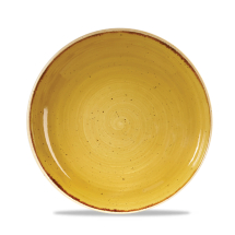 Stonecast Mustard Seed Yellow Evolve Coupe Bowl 9.75inch x12