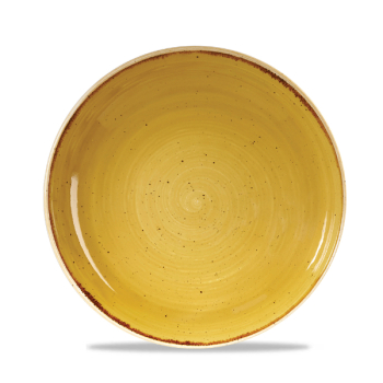 Stonecast Mustard Seed Yellow Evolve Coupe Bowl 9.75Inch x12