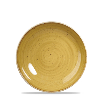 Stonecast Mustard Seed Yellow Evolve Coupe Round Plate 6.5Inch x12