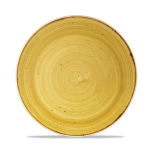 Stonecast Mustard Seed Yellow Evolve Coupe Round Plate 8.67" x12 Stonecast Mustard Seed Yellow Evolve Coupe Round Plate 8.67" x12