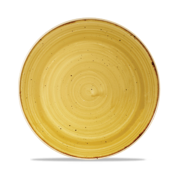 Stonecast Mustard Seed Yellow Evolve Coupe Round Plate 8.67Inch x12