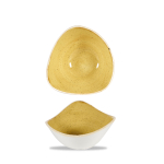 Stonecast Mustard Seed Yellow Lotus Triangle Bowl 6" x12 Stonecast Mustard Seed Yellow Lotus Triangle Bowl 6" x12