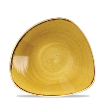 Stonecast Mustard Seed Yellow Lotus Triangle Bowl 9inch x12 Stonecast Mustard Seed Yellow Lotus Triangle Bowl 9inch x12