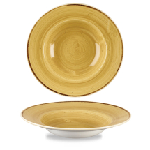 Stonecast Mustard Seed Yellow Profile Wide Rim Bowl Large 10.9inch x12 Stonecast Mustard Seed Yellow Profile Wide Rim Bowl Large 10.9inch x12