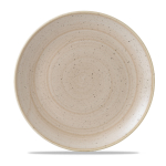 Stonecast Nutmeg Cream Evolve Coupe Round Plate 11.25" x12