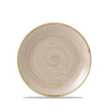 Stonecast Nutmeg Cream Evolve Coupe Round Plate 6.5Inch x12
