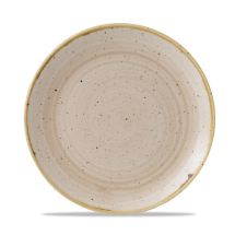 Stonecast Nutmeg Cream Evolve Coupe Round Plate 8.67inch x12