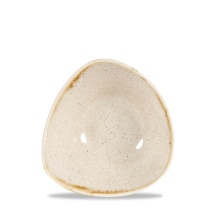 Stonecast Nutmeg Cream Lotus Triangle Bowl 6inch x12