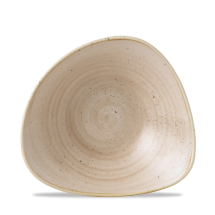 Stonecast Nutmeg Cream Lotus Triangle Bowl 9inch x12