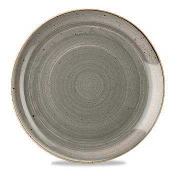 Stonecast Peppercorn Grey Coupe Evolve Round Plate 12.75Inch x6