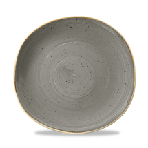 Stonecast Peppercorn Grey Organic Round Plate 10 3/8inch x12