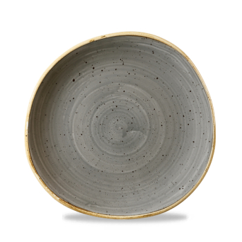 Stonecast Peppercorn Grey Organic Round Plate 8 1/4Inch x12