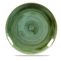 Stonecast Samphire Green Evolve Coupe Round Plate 11.25inch x12