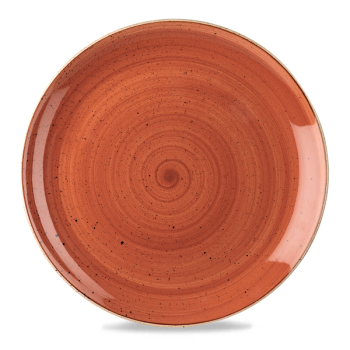 Stonecast Spiced Orange Coupe Evolve Round Plate 12.75Inch x6