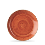 Stonecast Spiced Orange Evolve Coupe Round Plate 6.5" x12