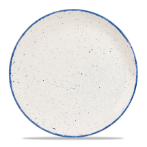 Stonecast Hints Indigo Blue Evolve Coupe Round Plate 12.75inch x6 Stonecast Hints Indigo Blue Evolve Coupe Round Plate 12.75inch x6