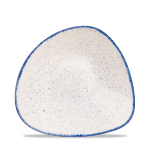 Stonecast Hints Indigo Blue Lotus Triangle Bowl 9 1/4" x12 Stonecast Hints Indigo Blue Lotus Triangle Bowl 9 1/4" x12