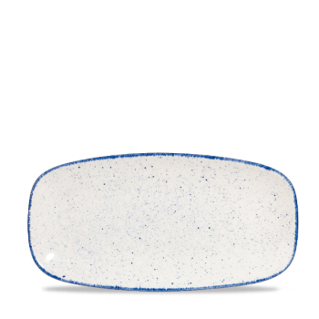 Stonecast Hints Indigo Blue Oblong Chefs Plate (No3) 11.75x6Inch x12 Stonecast Hints Indigo Blue Oblong Chefs Plate (No3) 11.75x6Inch x12