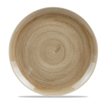 Stonecast Patina Antique Taupe Coupe Evolve Plate 12.75" x6