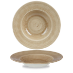 Stonecast Patina Antique Taupe Wide Rim Bowl Lge 11" x12 Stonecast Patina Antique Taupe Wide Rim Bowl Lge 11" x12