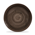 Stonecast Patina Iron Black Evolve Coupe Plate 8.67" x12