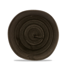 Stonecast Patina Iron Black Round Trace Plate 8 1/4inch x12