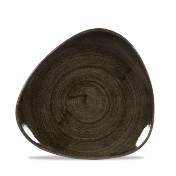 Stonecast Patina Iron Black Lotus Plate 7.75Inch x12