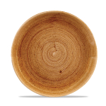 Stonecast Patina Vintage Copper Evolve Coup Plate 8 2/3" x12