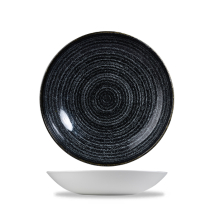 Studio Prints Charcoal Black Coupe Bowl 7.25inch x12