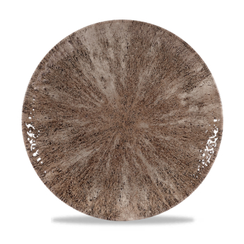 Stone Zircon Brown Evolve Coupe Plate 10.25Inch x12