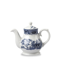 Blue Willow Sandringham Tea/Coffee Pot 15oz x4