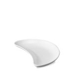 White Crescent Salad Plate 8" x12 White Crescent Salad Plate 8" x12