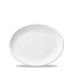 White Oval Plate 11" x12 White Oval Plate 11" x12