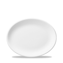 White Oval Plate 12inch x12