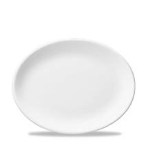White Oval Plate 13.25inch x12