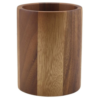 Acacia Wood Cutlery Cylinder