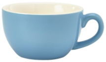 GenWare Porcelain Blue Bowl Shaped Cup 17.5cl/6oz x6