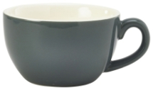 GenWare Porcelain Grey Bowl Shaped Cup 17.5cl/6oz x6
