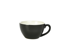 GenWare Porcelain Black Bowl Shaped Cup 34cl/12oz x6