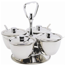 S/St.Revolving Relish Server 4-Way (66277) x1 S/St.Revolving Relish Server 4-Way (66277) x1