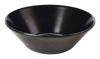 Luna Serving Bowl 18 Dia x 6cm H Black Stoneware x6
