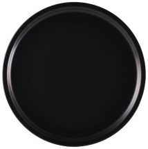 Luna Pizza Plate 33cm Dia Black Stoneware x6