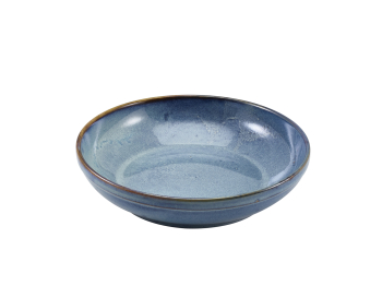 Terra Porcelain Aqua Blue Coupe Bowl 27.5cm x6