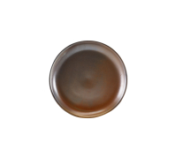 Terra Porcelain Rustic Copper Coupe Plate 24cm x6 Terra Porcelain Rustic Copper Coupe Plate 24cm x6