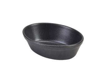 Cast Iron Effect Oval Pie Dish 16cm x6 Cast Iron Effect Oval Pie Dish 16cm x6